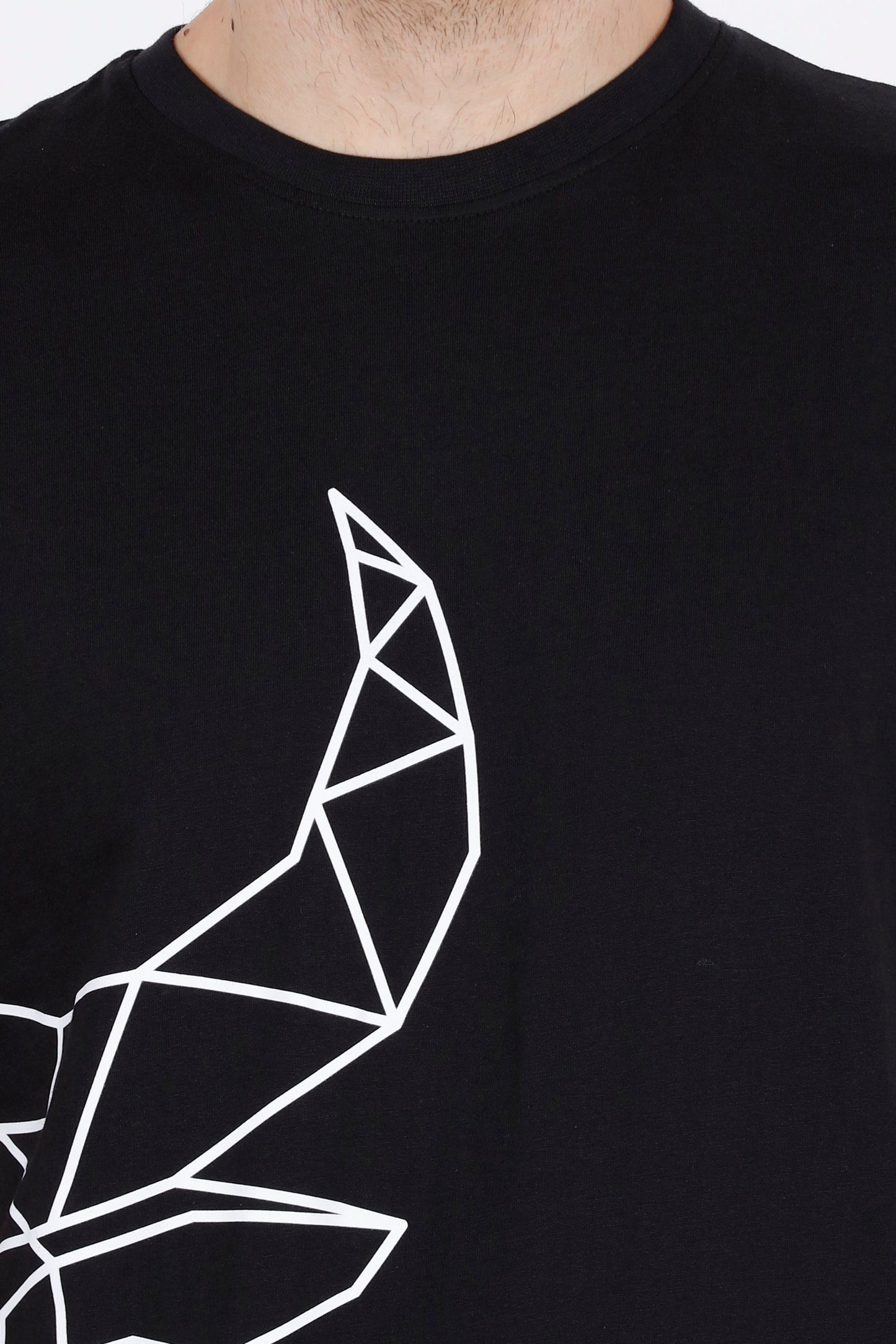 BENGALURU BULLS BLACK PREMIUM HALF-FACE BULL TEE