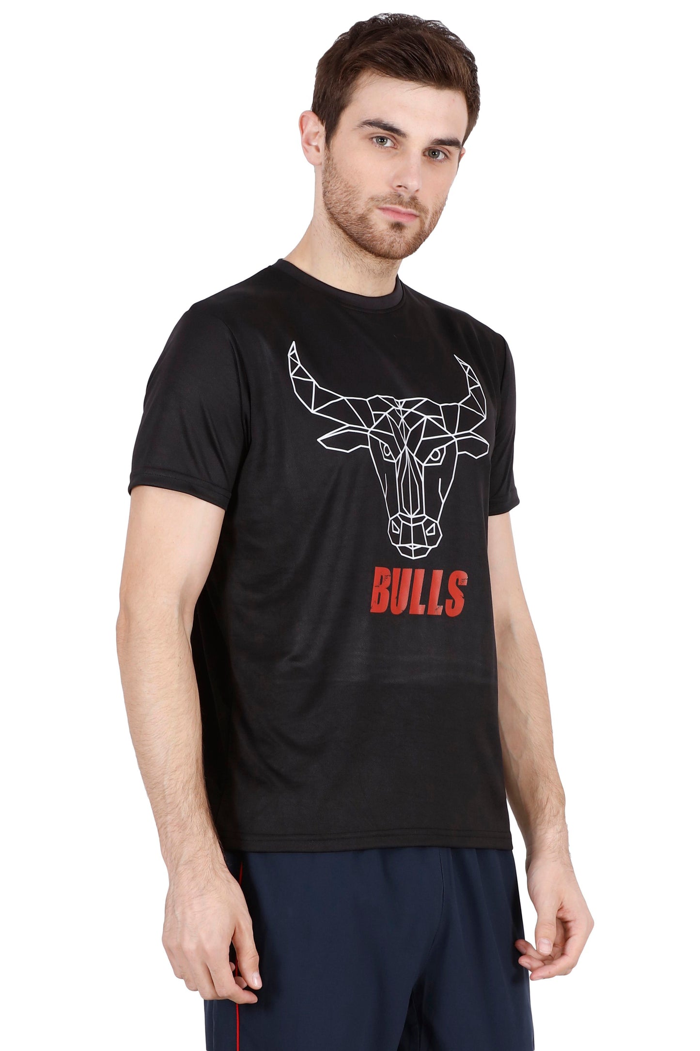 BENGALURU BULLS BLACK SUPER FAN TEE 