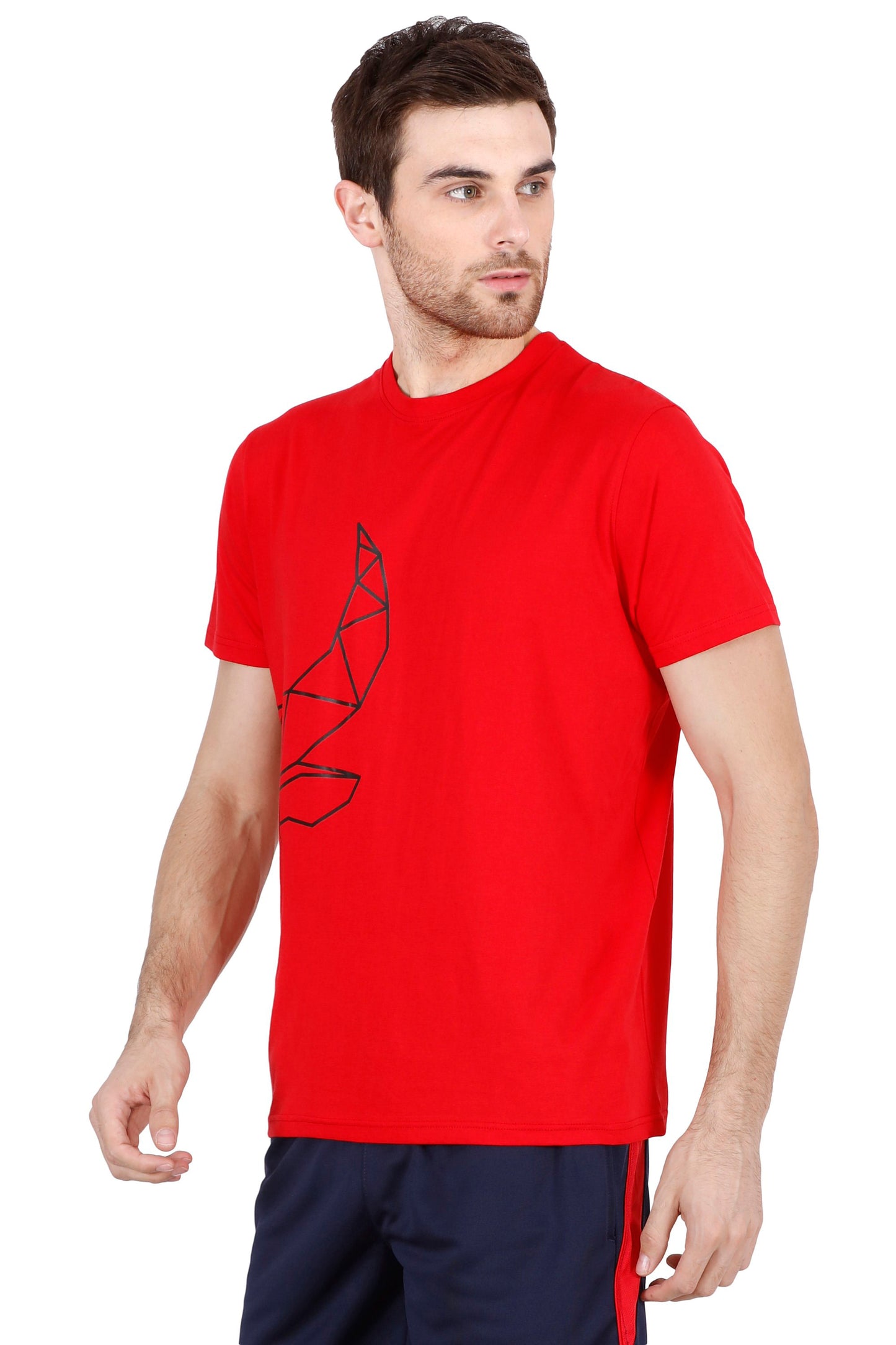 BENGALURU BULLS RED PREMIUM HALF-FACE BULL TEE 