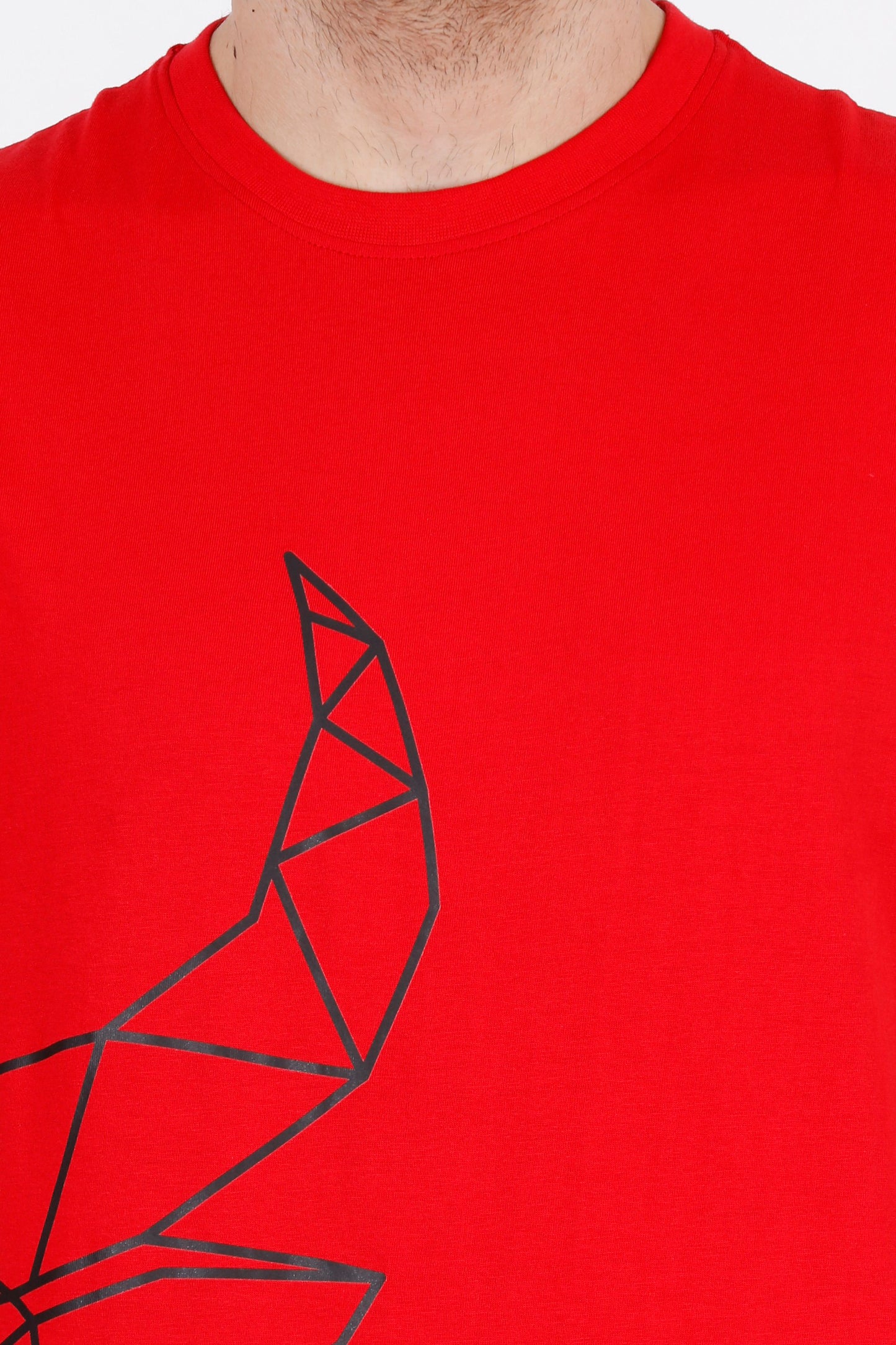 BENGALURU BULLS RED PREMIUM HALF-FACE BULL TEE