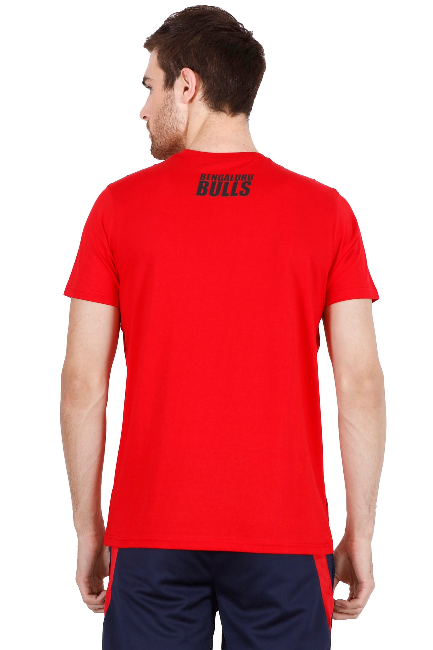 BENGALURU BULLS RED PREMIUM HALF-FACE BULL TEE 