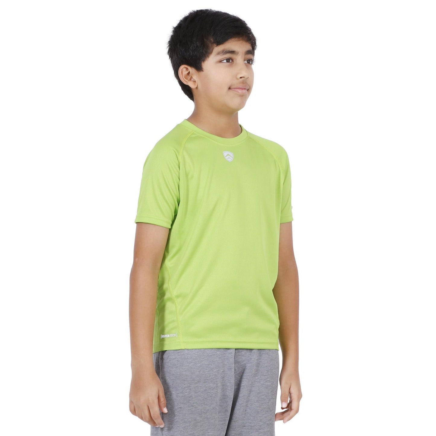 ARMR Junior Neon Green SPORT CREW NECK TEE