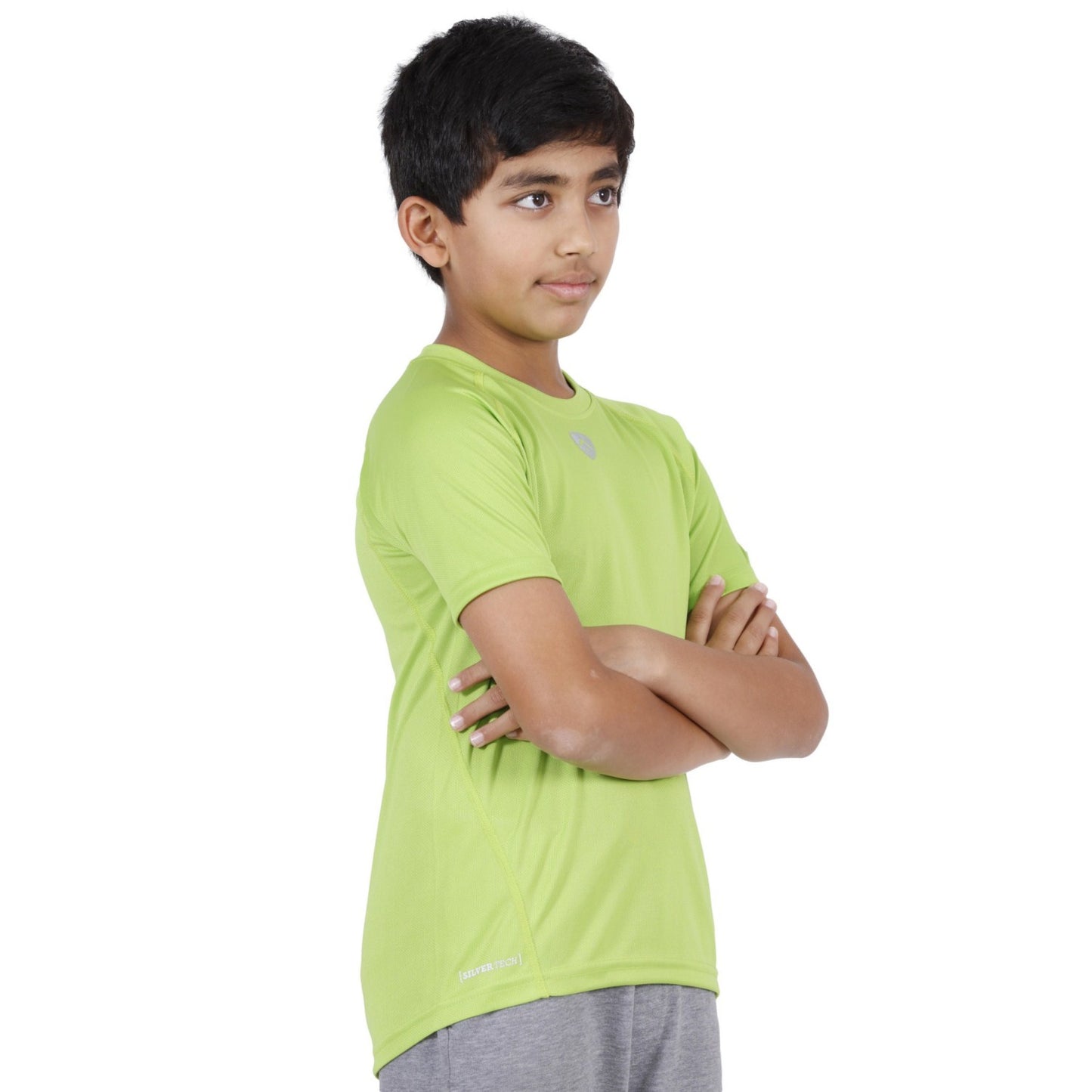 ARMR Junior Neon Green SPORT CREW NECK TEE