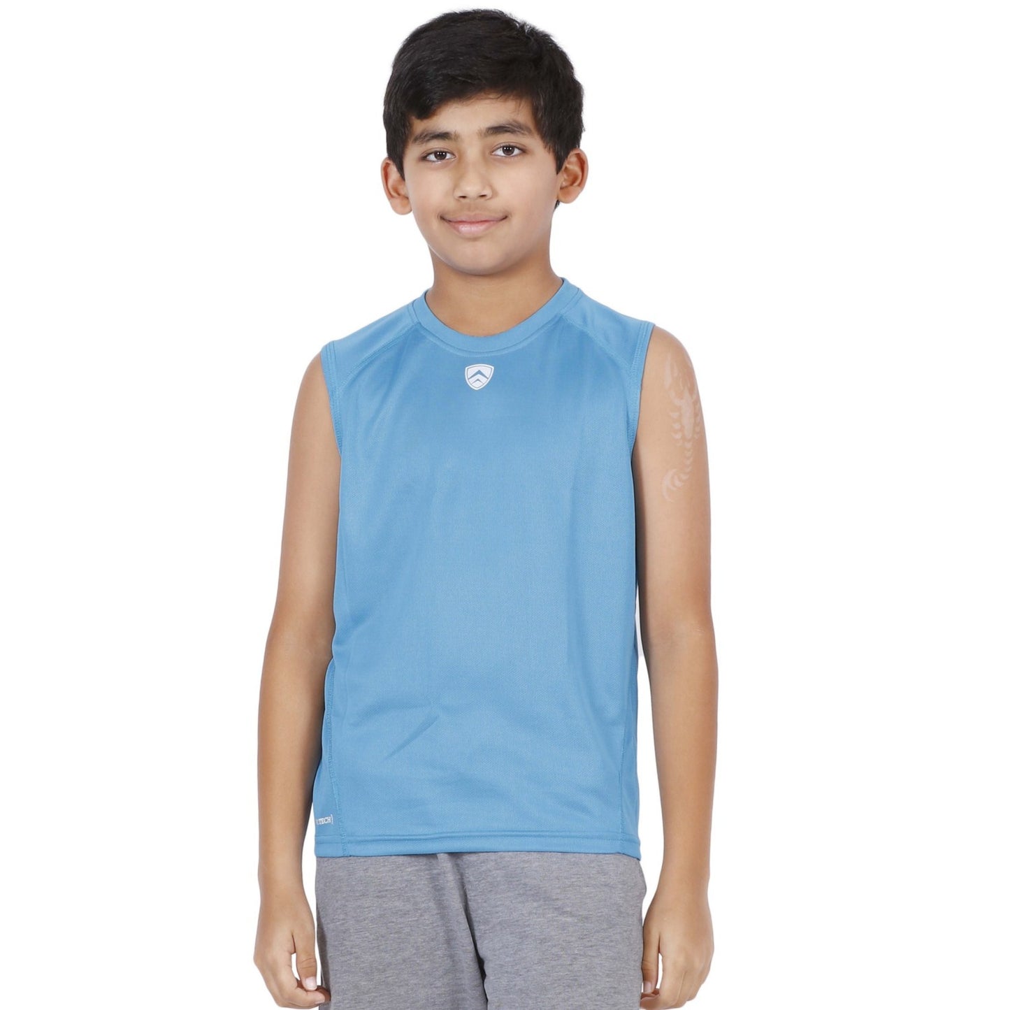 ARMR Junior Sky Blue SPORT SLEEVELESS TEE