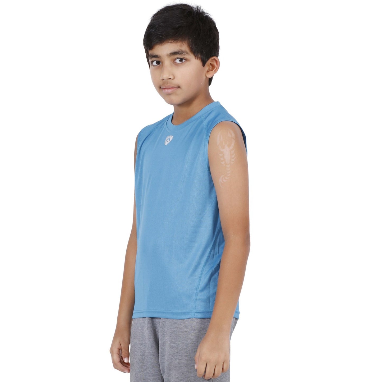 ARMR Junior Sky Blue SPORT SLEEVELESS TEE