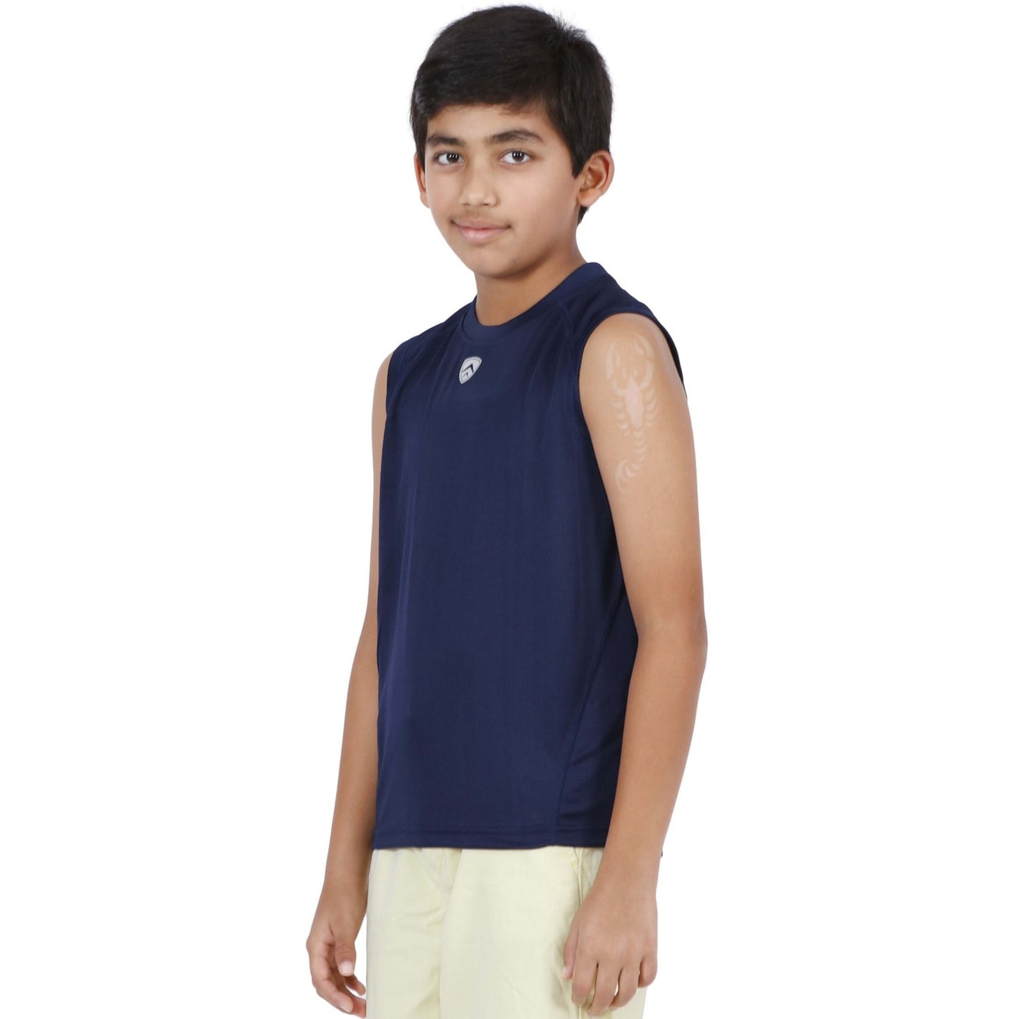 ARMR Junior Navy SPORT SLEEVELESS TEE