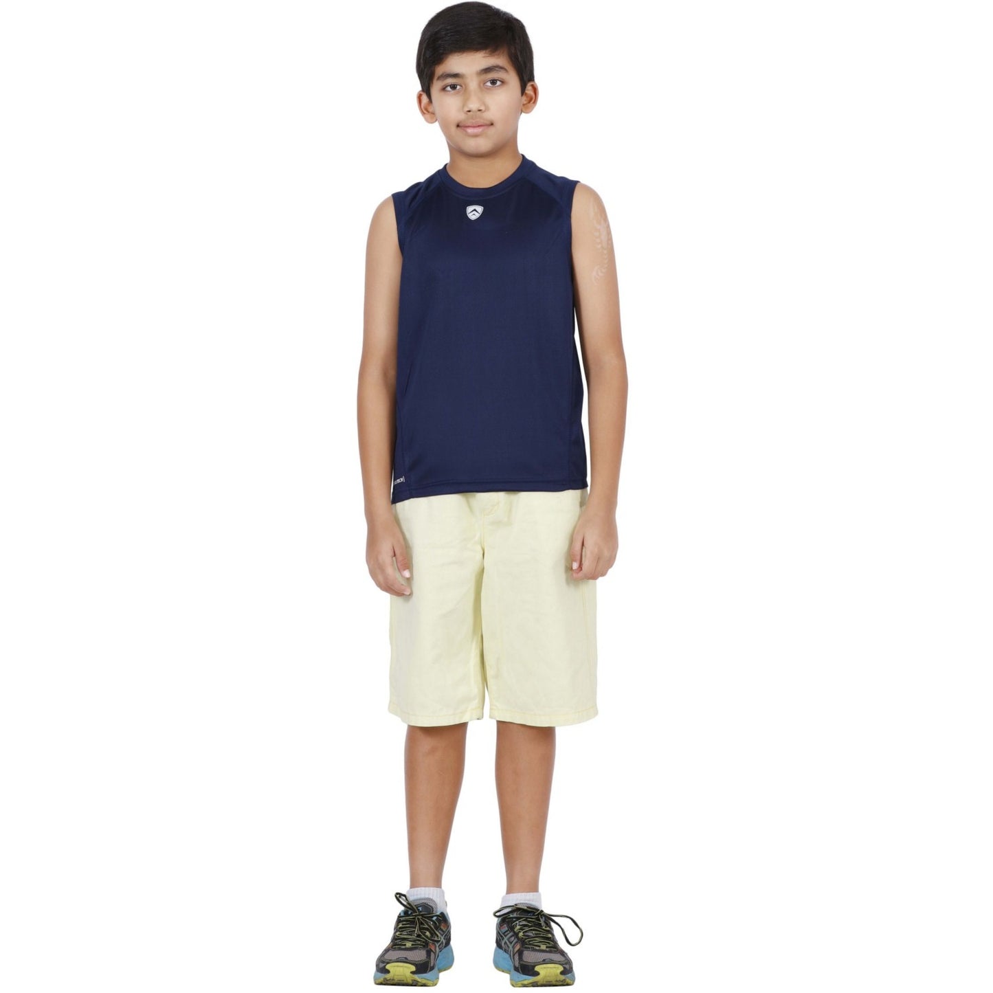 ARMR Junior Navy SPORT SLEEVELESS TEE