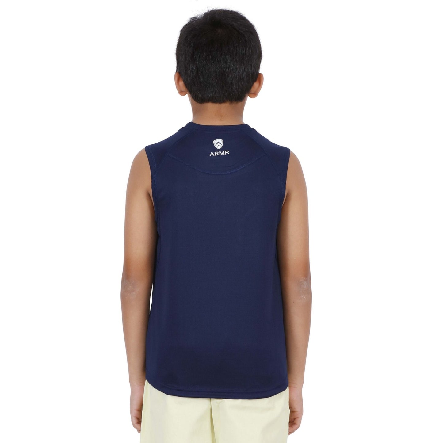 ARMR Junior Navy SPORT SLEEVELESS TEE