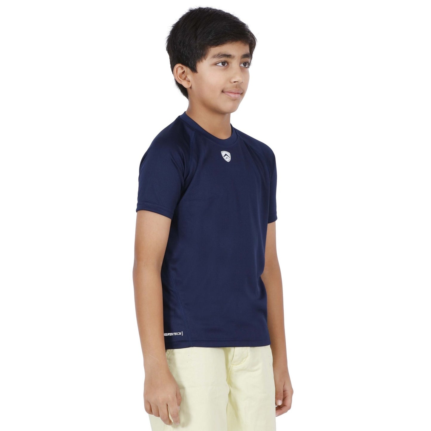 ARMR Junior Navy SPORT CREW NECK TEE