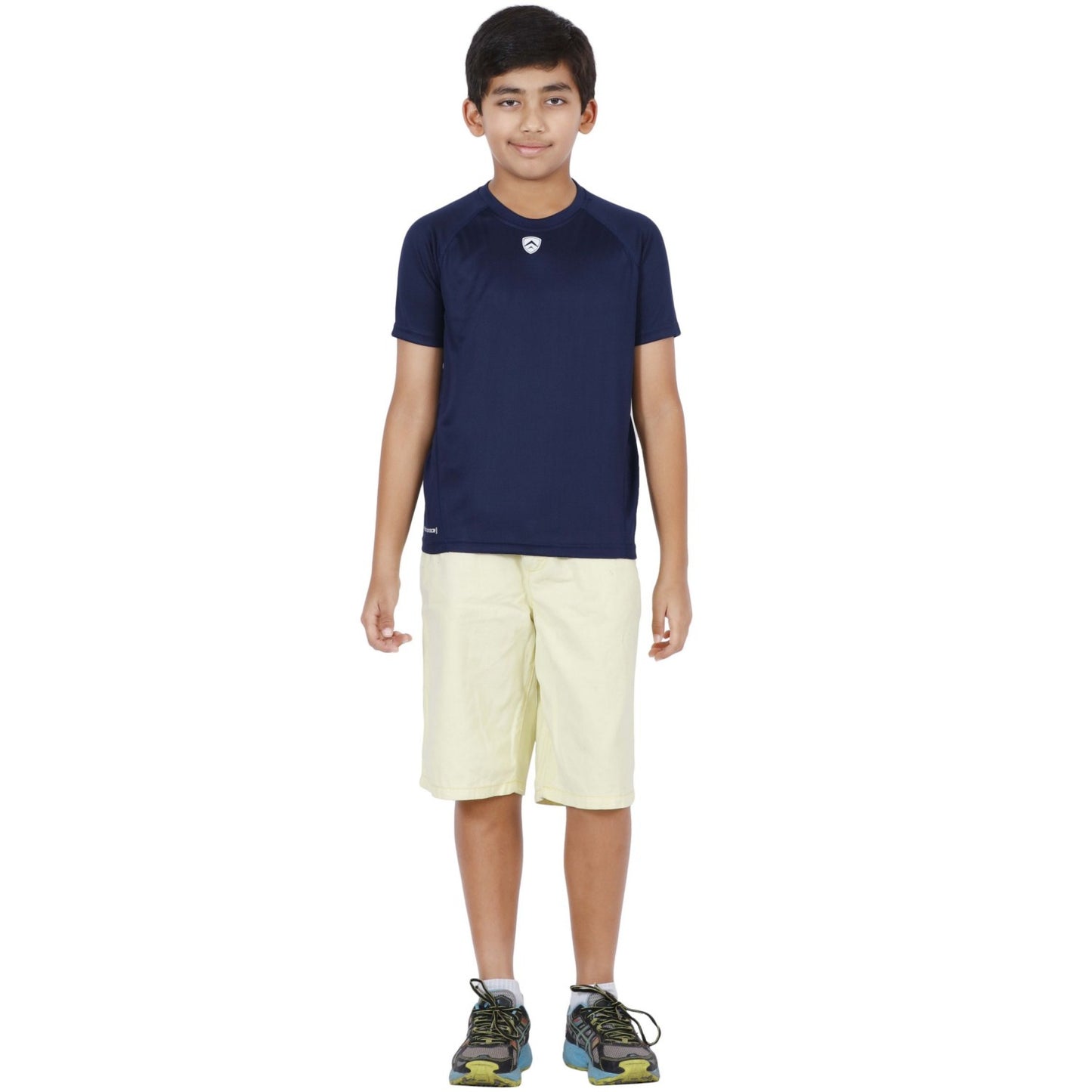 ARMR Junior Navy SPORT CREW NECK TEE