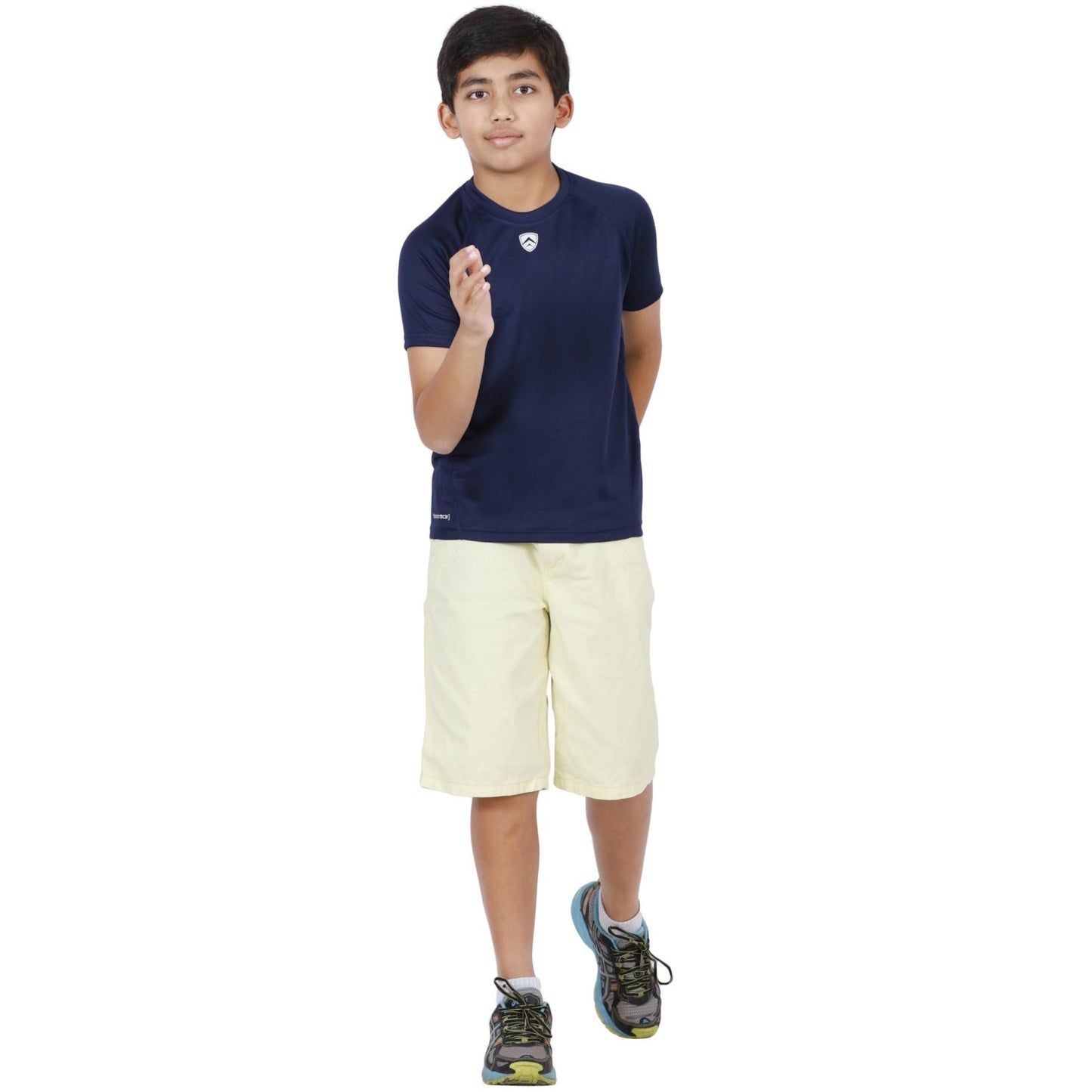 ARMR Junior Navy SPORT CREW NECK TEE