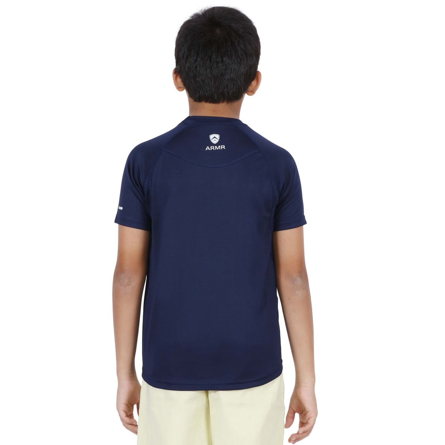 ARMR Junior Navy SPORT CREW NECK TEE