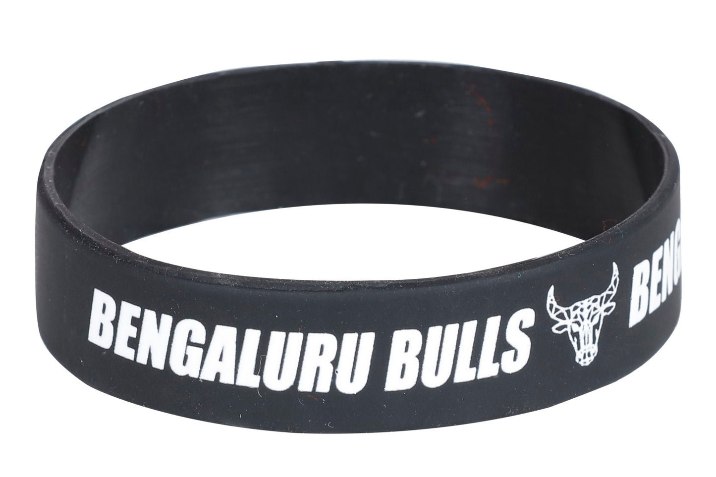 BENGALURU BULLS BRANDED BLACK SILICON BAND