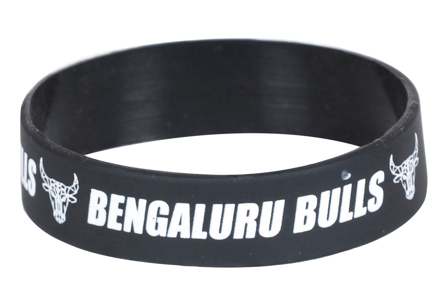 BENGALURU BULLS BRANDED BLACK SILICON BAND