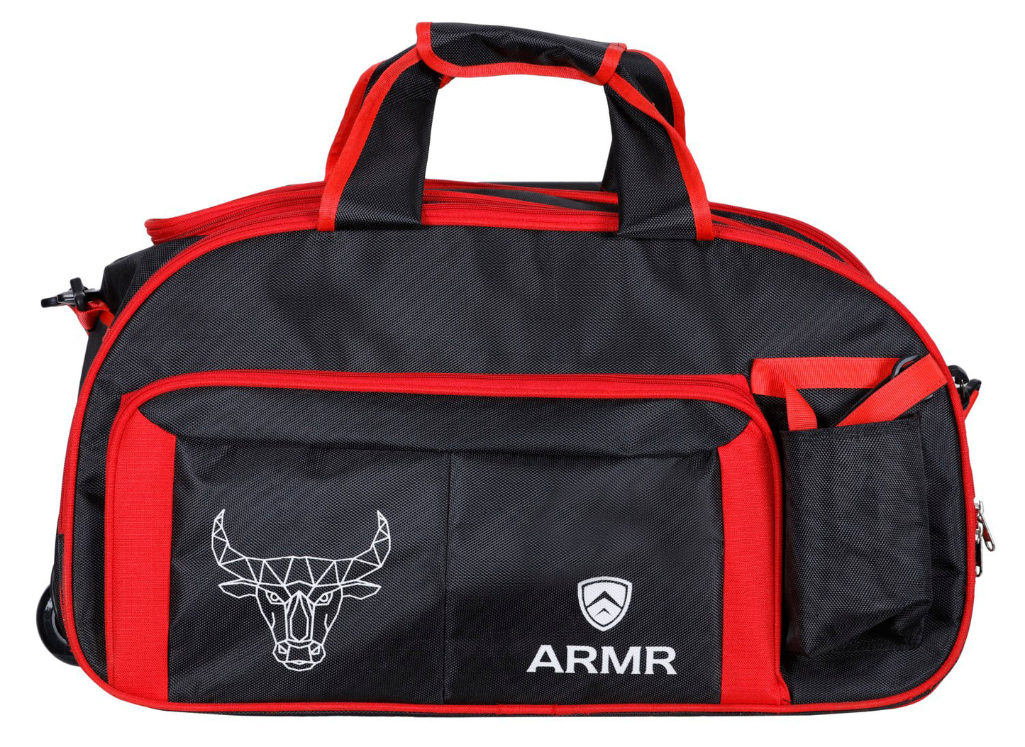 BENGALURU BULLS BRANDED BLACK/RED STROLLEY BAG