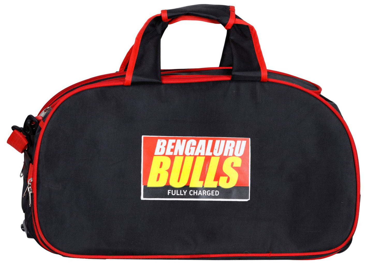 BENGALURU BULLS BRANDED BLACK/RED STROLLEY BAG