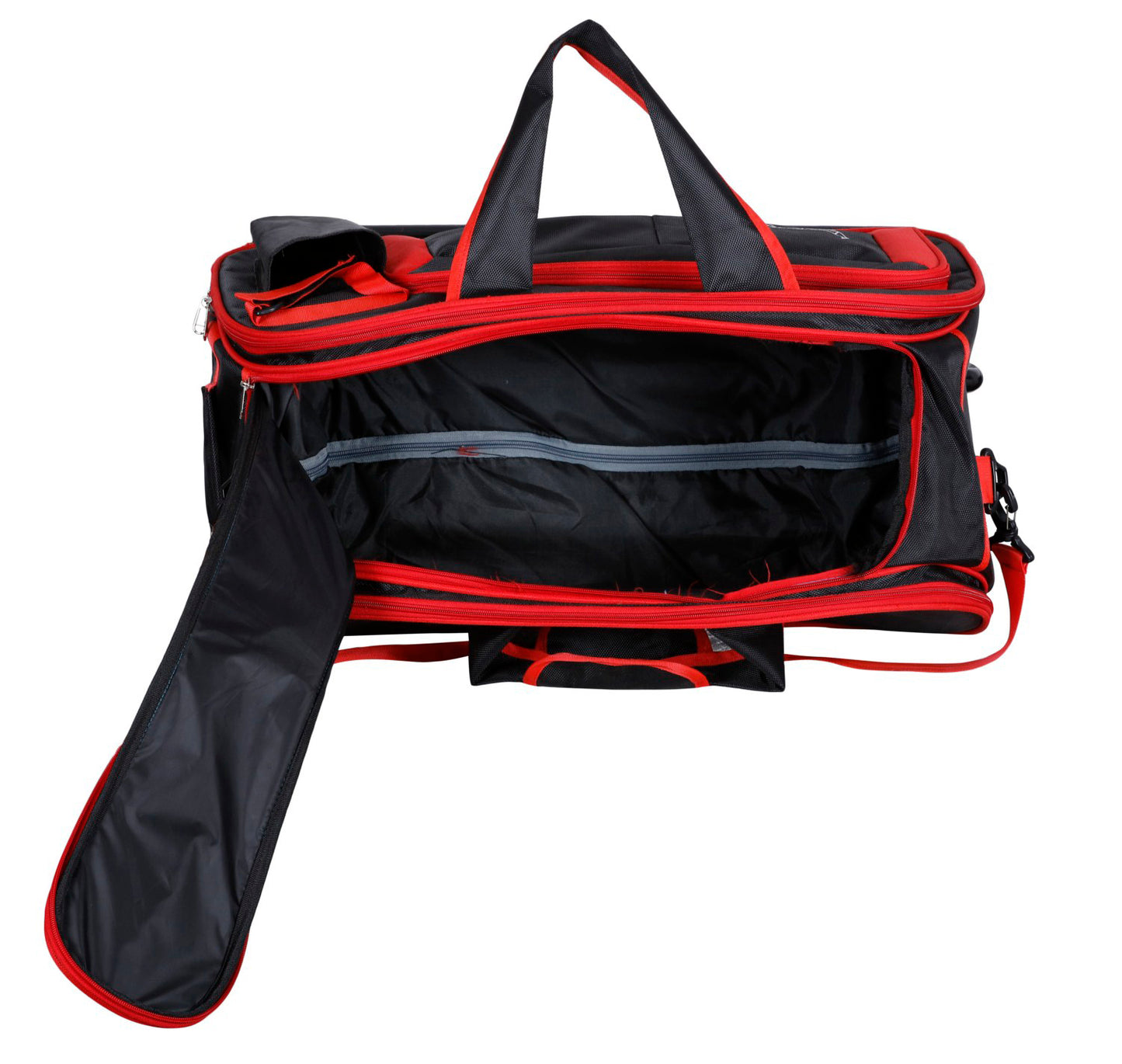 BENGALURU BULLS BRANDED BLACK/RED STROLLEY BAG