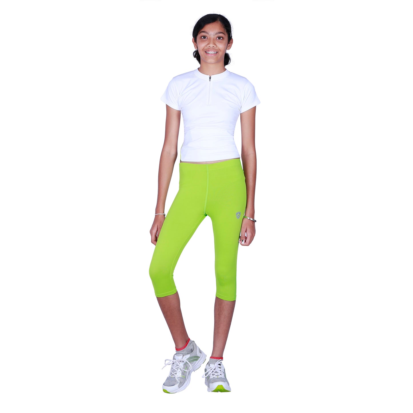 ARMR Junior Women NEON GREEN SKYN 3/4th Capris