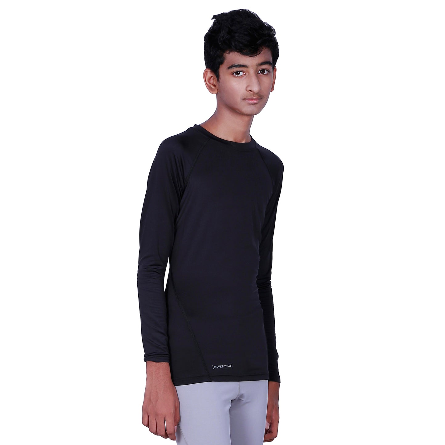 ARMR Junior Unisex BLACK SKYN Full-Sleeve T-shirt