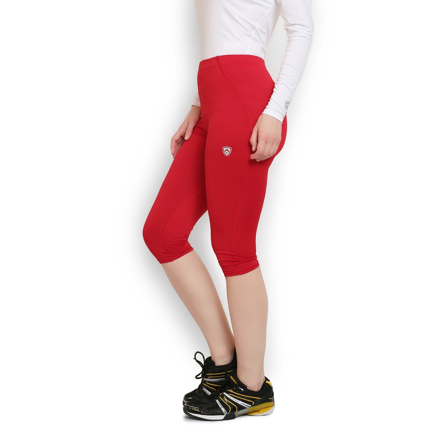 ARMR Women RED SKYN 3/4th Capris