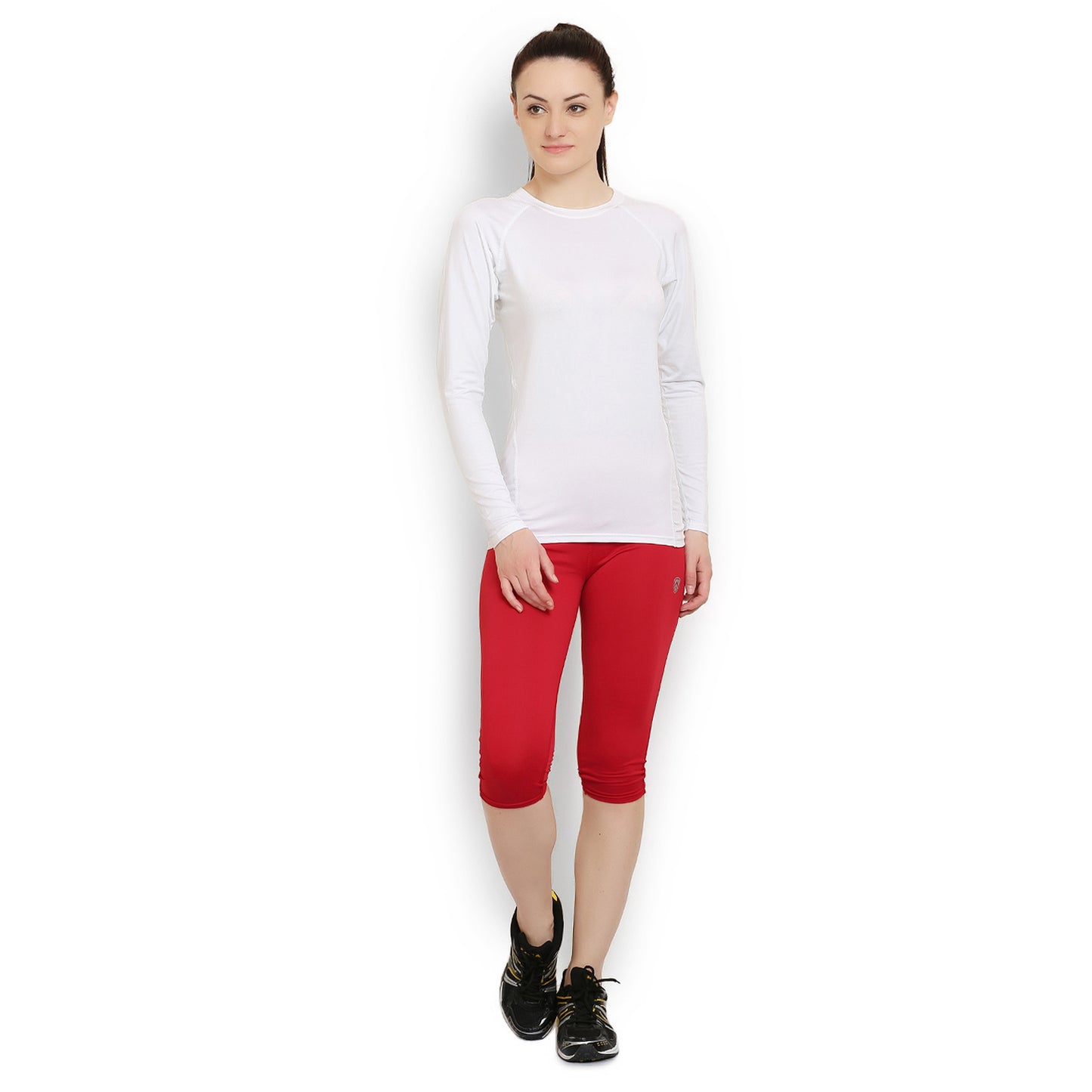 ARMR Women RED SKYN 3/4th Capris