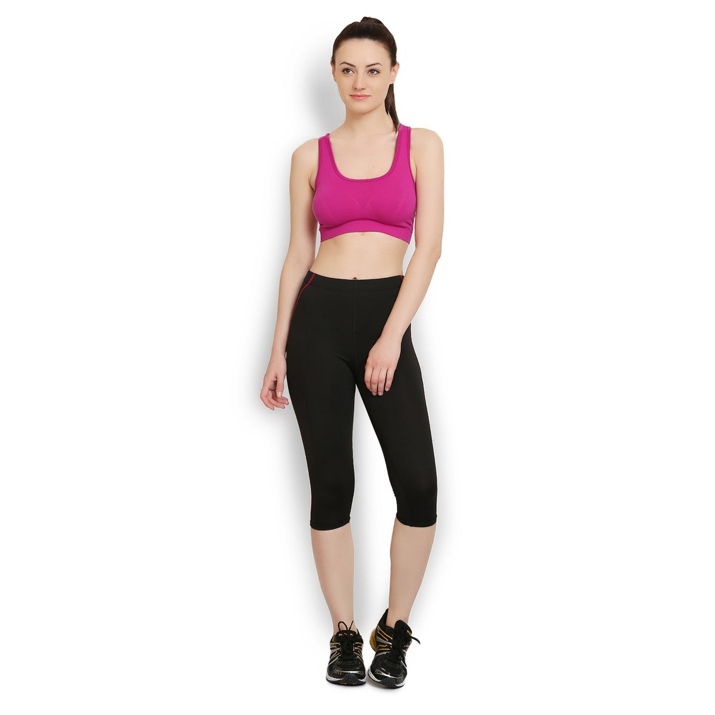 ARMR Women Black/Grey SPORT 3/4th Capris