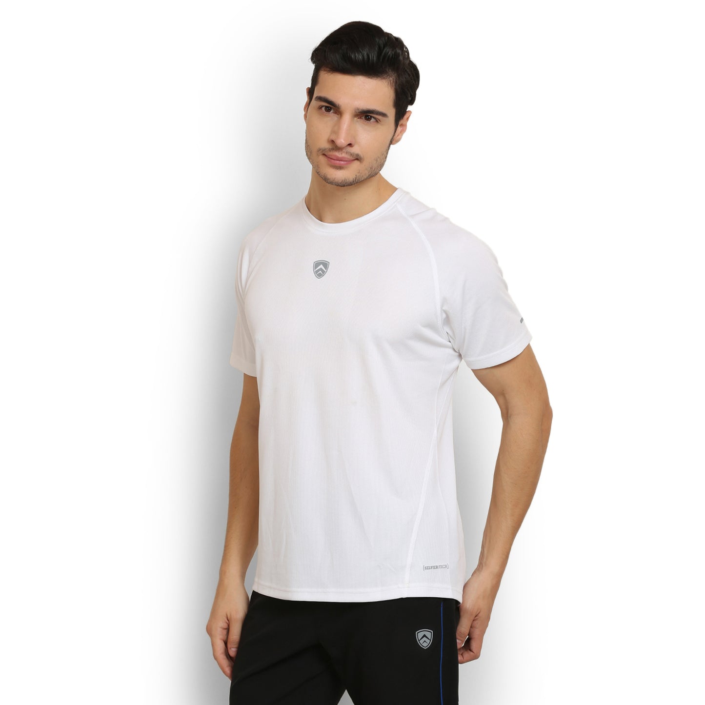 ARMR Mens White SPORT CREW NECK TEE