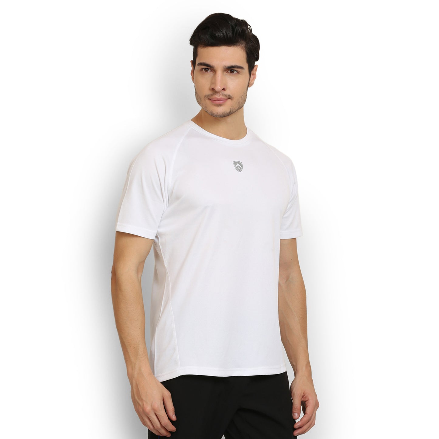 ARMR Mens White SPORT CREW NECK TEE