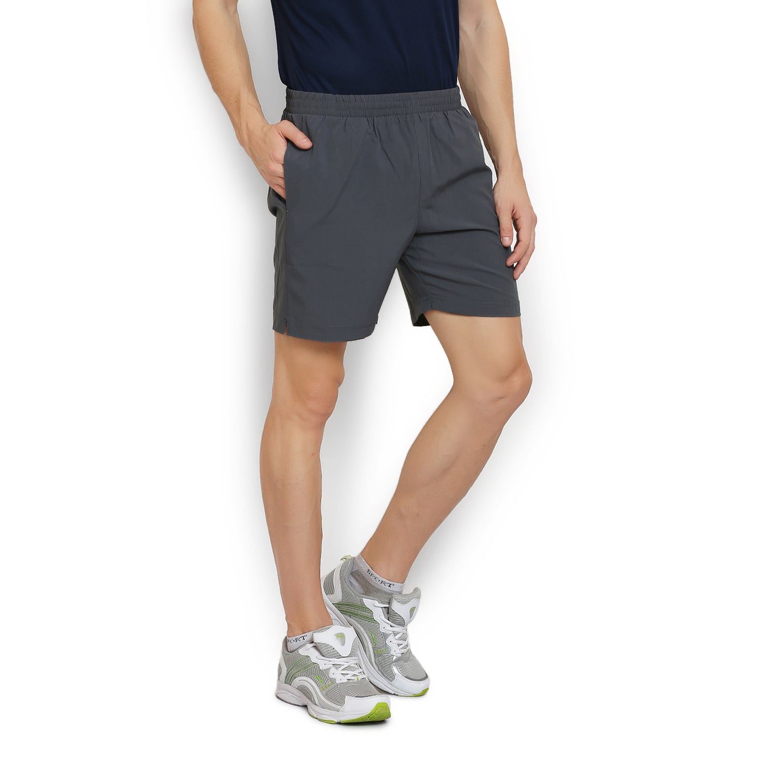 ARMR Mens Grey/ Black SPORT TRAINING SHORTS