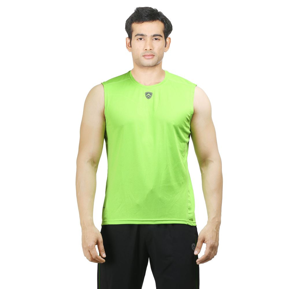 ARMR Mens Neon Green SPORT SLEEVELESS TEE