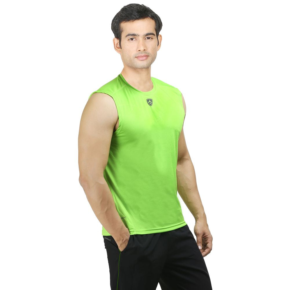 ARMR Mens Neon Green SPORT SLEEVELESS TEE