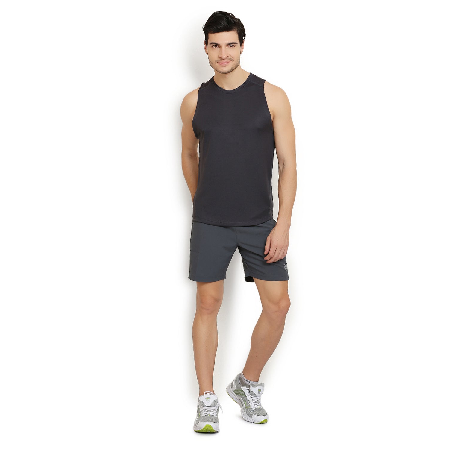 ARMR Mens Grey/ Black SPORT TRAINING SHORTS