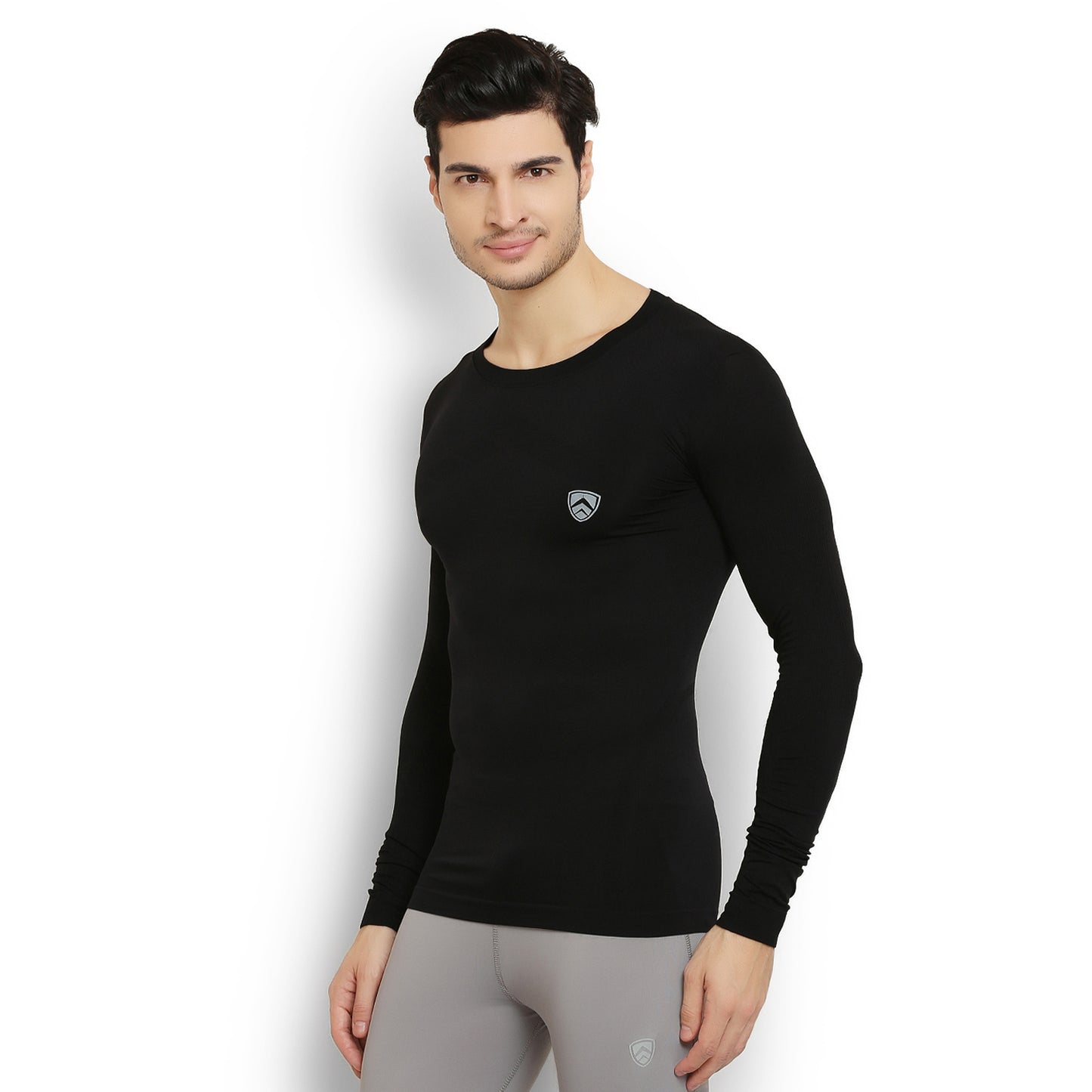 ARMR Unisex BLACK AIRE-PRO Full-Sleeve Seamless T-shirt