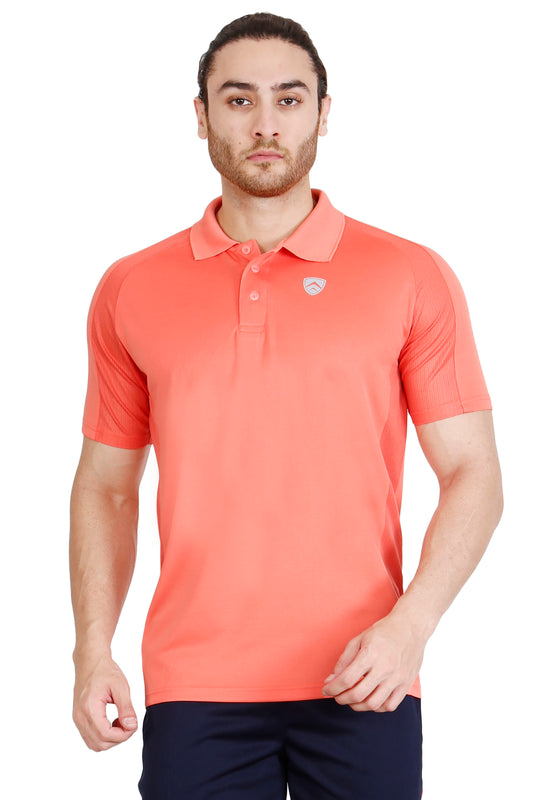 ARMR Men’s Living Coral SPORT PERFORMANCE POLO