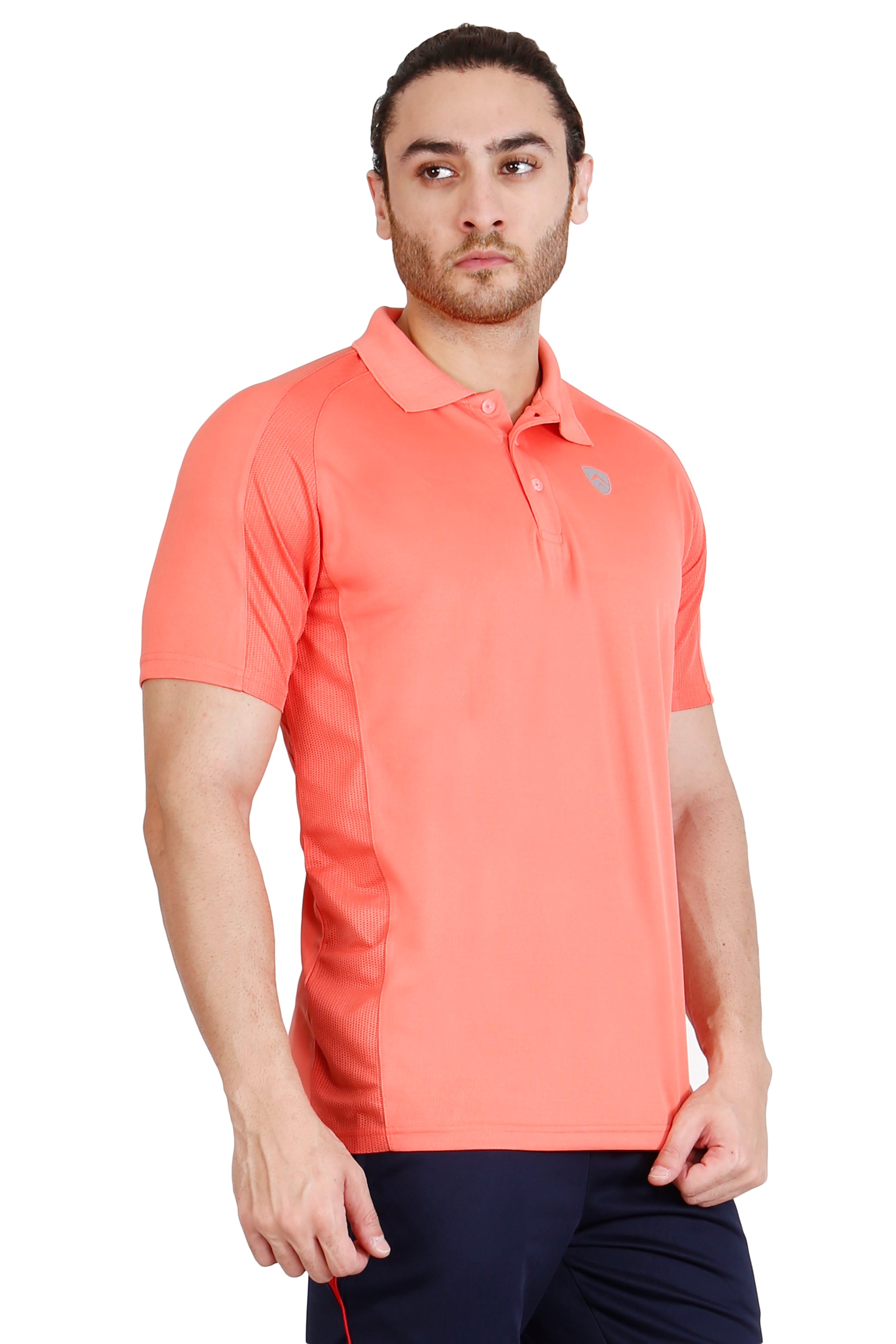 ARMR Men’s Living Coral SPORT PERFORMANCE POLO