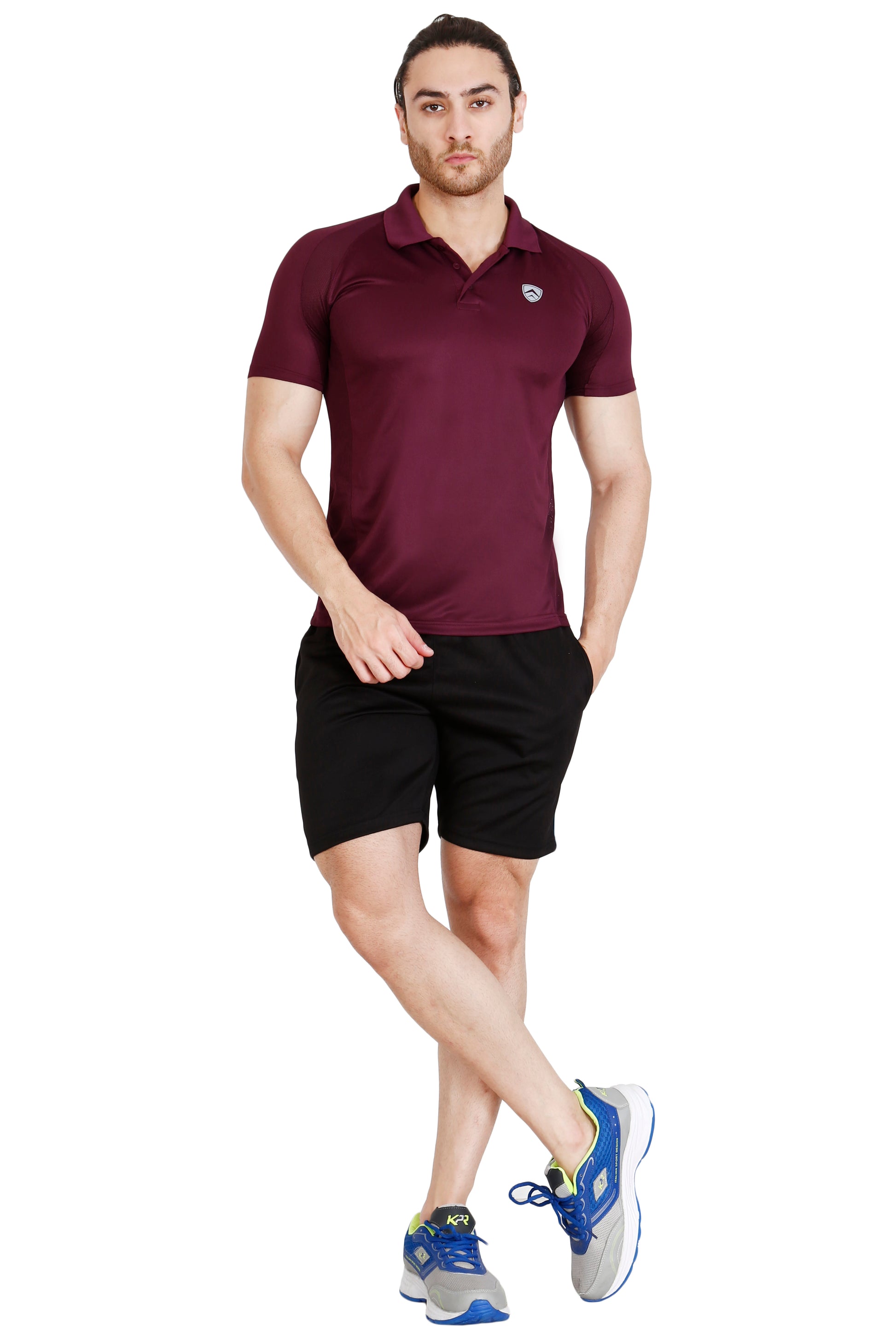 ARMR Men’s Grape Wine SPORT PERFORMANCE POLO