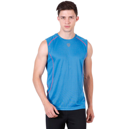 ARMR Men’s Vivid Blue/Azalea SPORT PERFORMANCE SINGLET