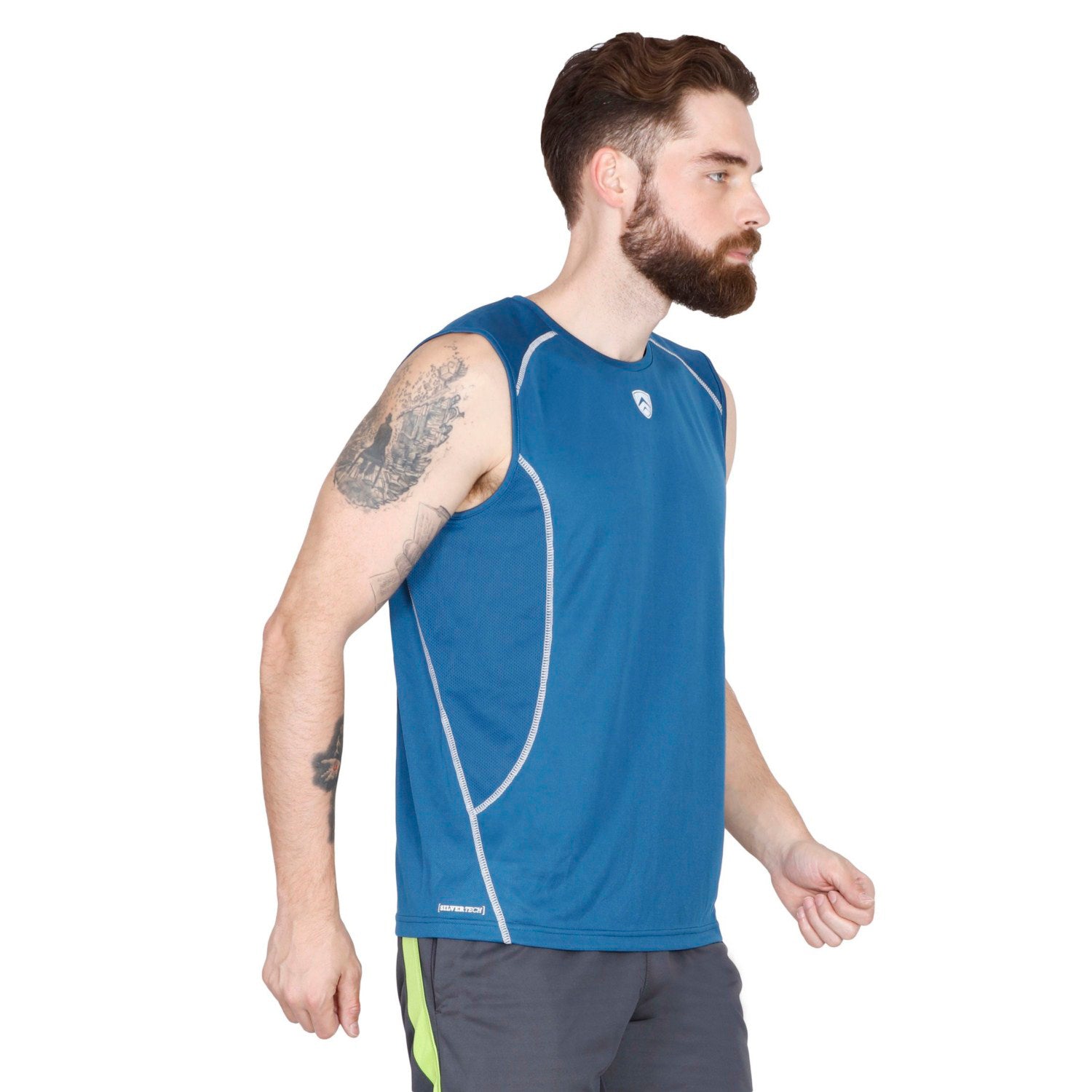 ARMR Men’s Teal/Ecru SPORT PERFORMANCE SINGLET
