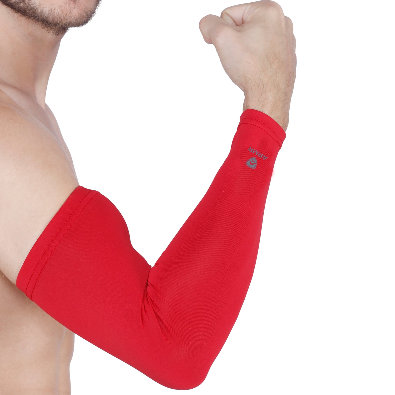 ARMR Unisex Pair of 2 RED SKYN Arm Sleeves
