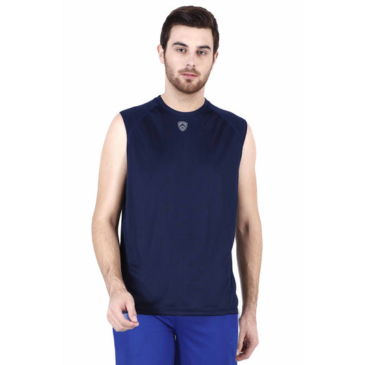 ARMR Mens Navy SPORT SLEEVELESS TEE