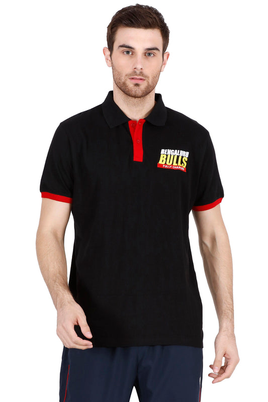 BENGALURU BULLS BLACK PREMIUM POLO TEE 