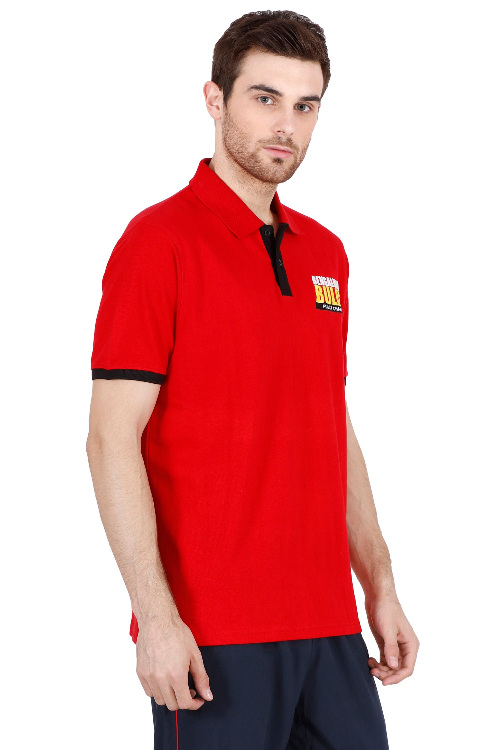 BENGALURU BULLS RED PREMIUM POLO TEE 