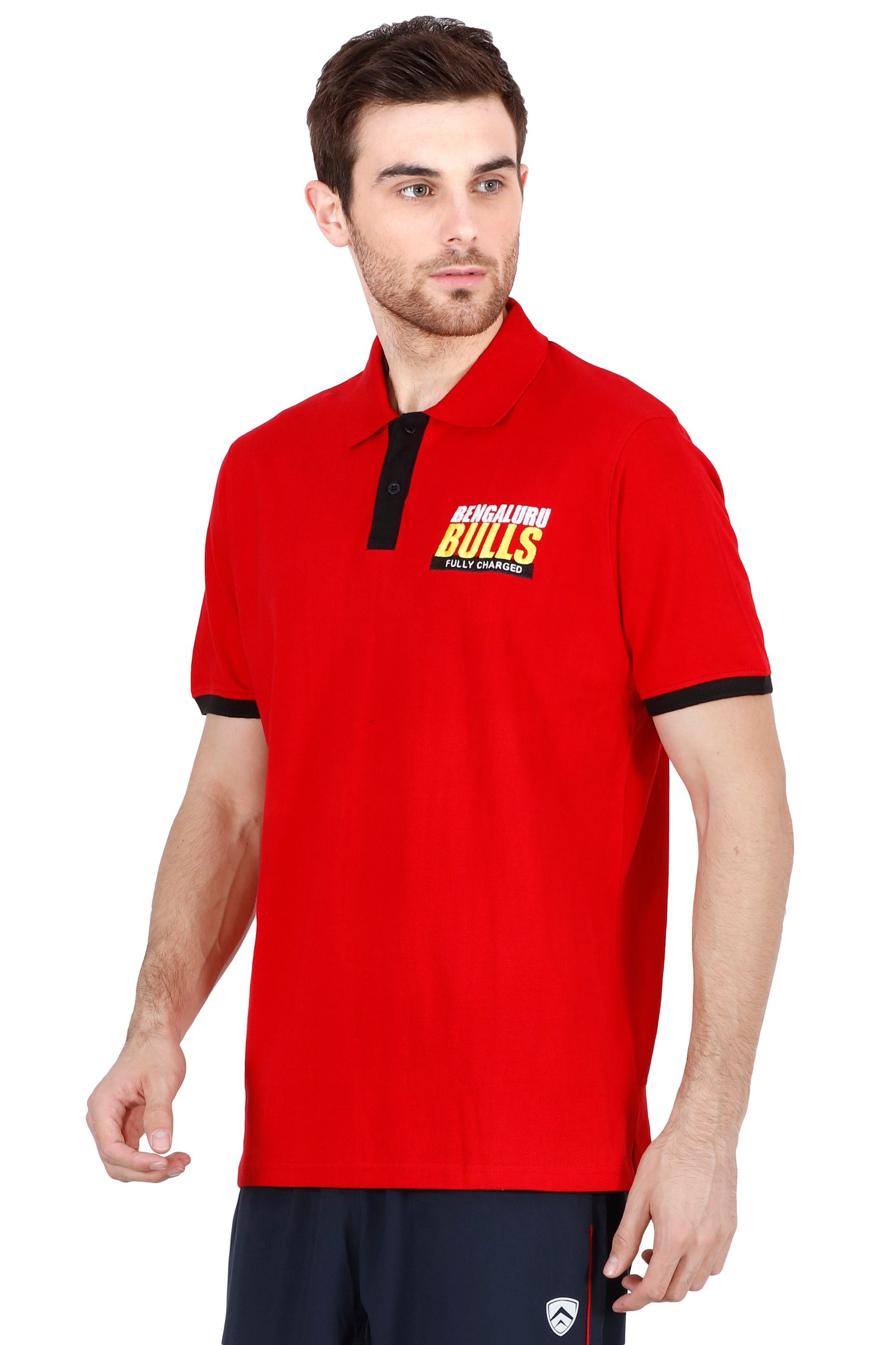 BENGALURU BULLS RED PREMIUM POLO TEE 