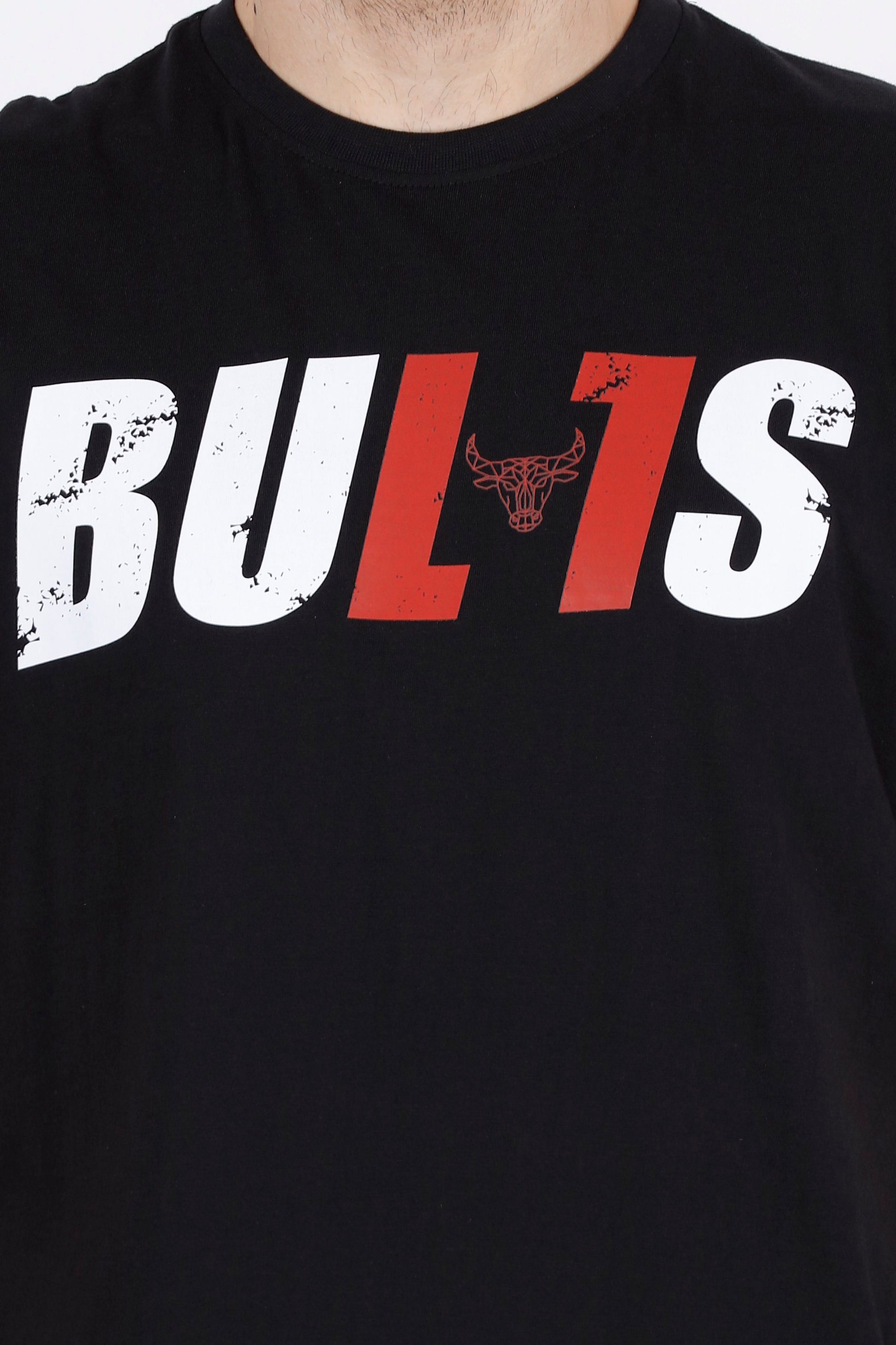BENGALURU BULLS BLACK PREMIUM BULLS—TEXT TEE 
