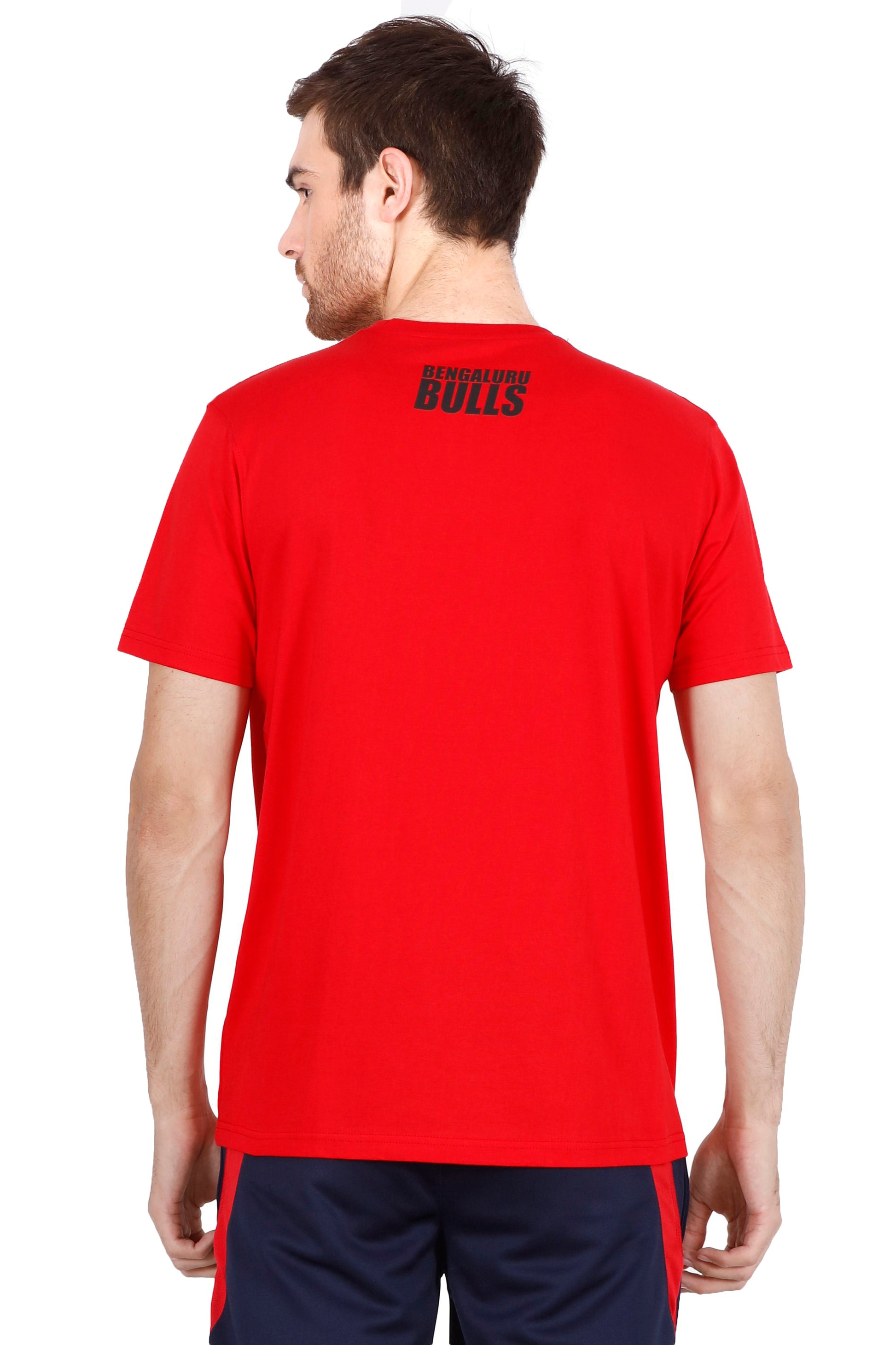 BENGALURU BULLS RED PREMIUM BULLS—TEXT TEE 