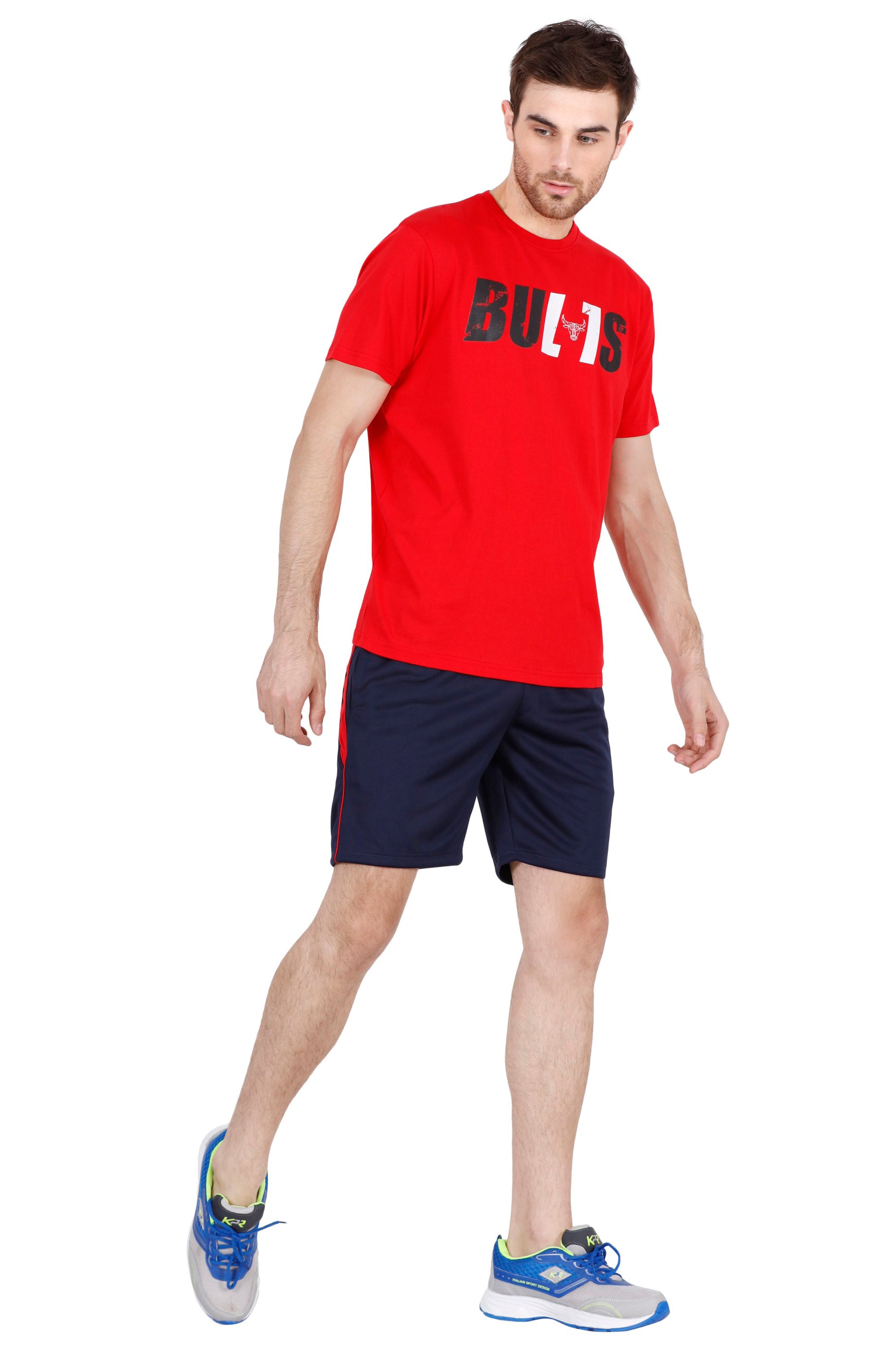 BENGALURU BULLS RED PREMIUM BULLS—TEXT TEE 