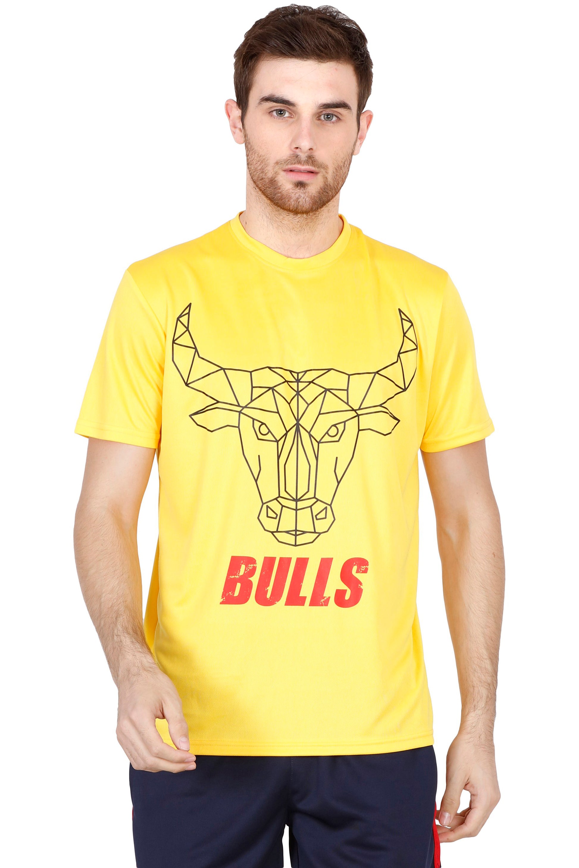 BENGALURU BULLS YELLOW SUPER FAN TEE 