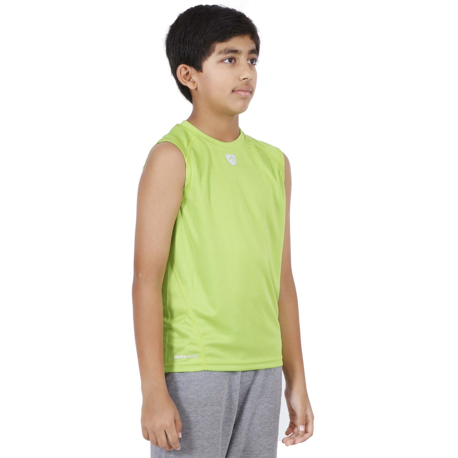 ARMR Junior Neon Green SPORT SLEEVELESS TEE