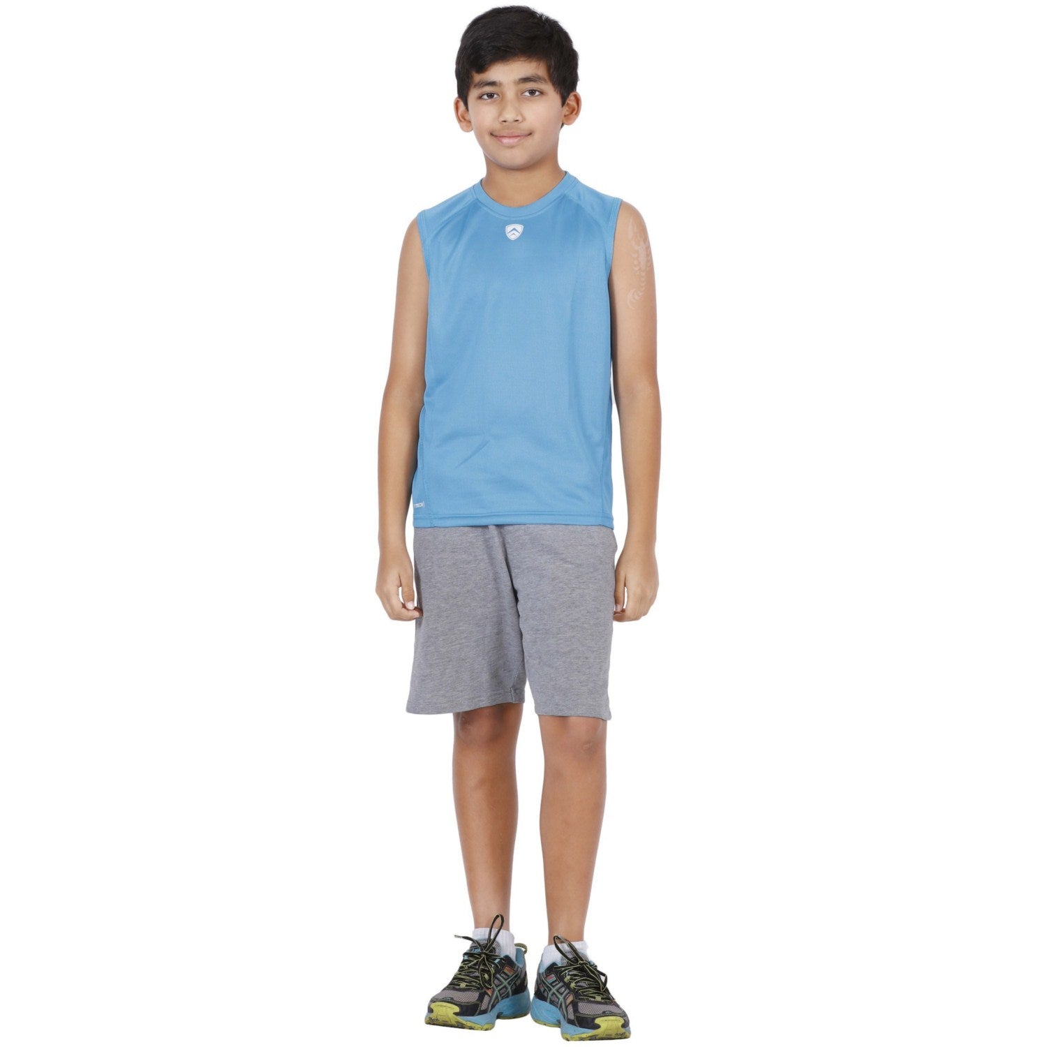 ARMR Junior Sky Blue SPORT SLEEVELESS TEE