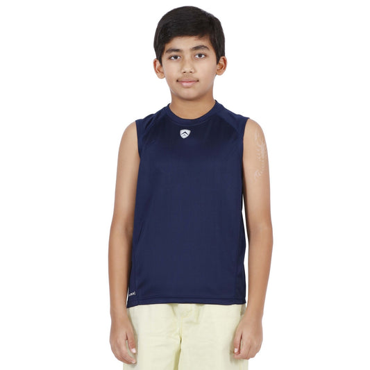 ARMR Junior Navy SPORT SLEEVELESS TEE